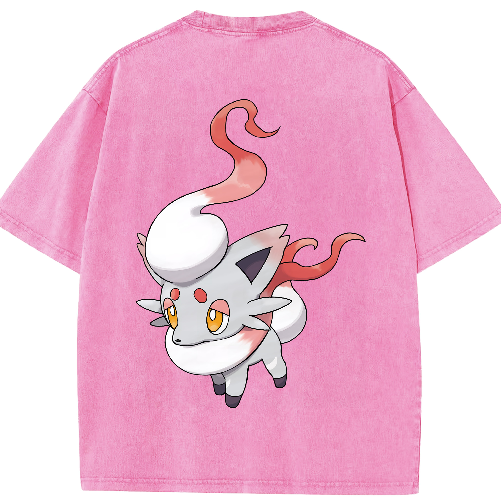（画像用） ポケットモンスター Pokémon 綿100% ヴィンテージ風 半袖Tシャツ（背面プリント）